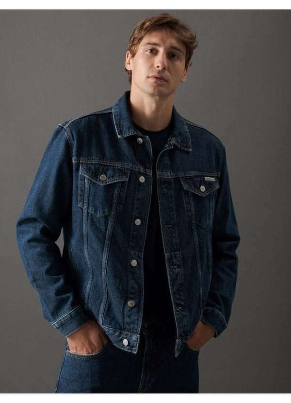 Calvin Klein Jeans - Jaqueta Jeans Masculina Trucker Calvin Klein Jeans - Marinho Azul 2