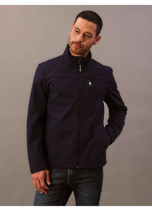 Calvin Klein Jeans - Jaqueta Masculina Basic Aquaguard Calvin Klein - Azul Royal Azul 5