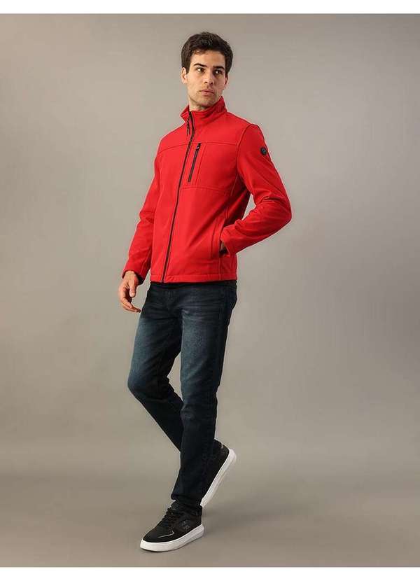 Calvin Klein Jeans - Jaqueta Masculina Basic Aquaguard Calvin Klein - Vermelho Vermelho 3