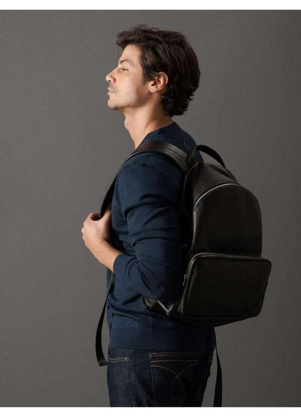 Calvin Klein Jeans - Tricot Masculino Gola Careca Viscose Calvin Klein Jeans - Marinho Azul 5