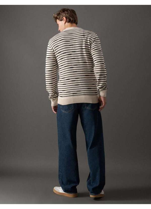 Calvin Klein Jeans - Tricot Masculino Listras Calvin Klein Jeans - Off White Branco 2