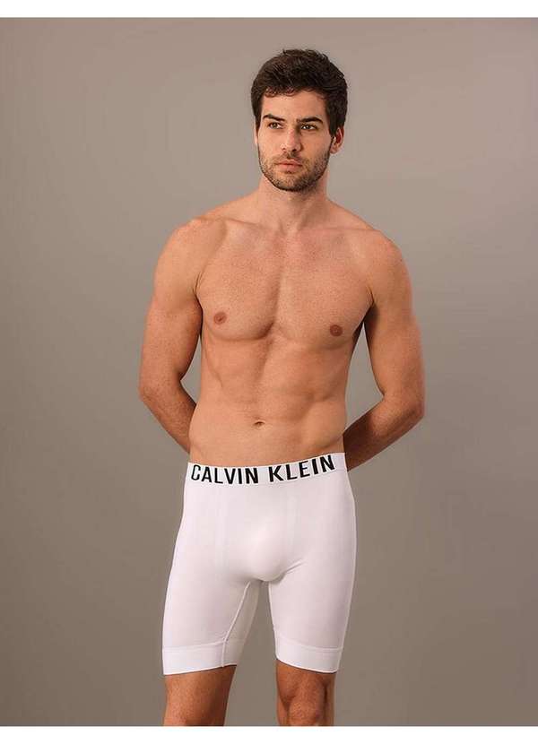 Calvin Klein Jeans - Cueca Long Boxer Intense Power Seamless Calvin Klein Underwear - Branco 2
