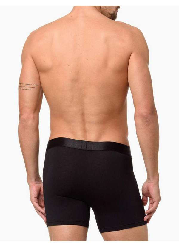 Calvin Klein Jeans - Cueca Boxer Cotton 1996 Fashion Calvin Klein Underwear - Preto Preto 3
