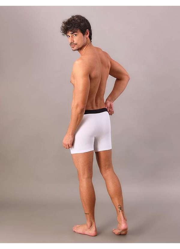 Calvin Klein Jeans - Cueca Boxer Cotton Monogram Calvin Klein Underwear - Branco 2 Branco 3