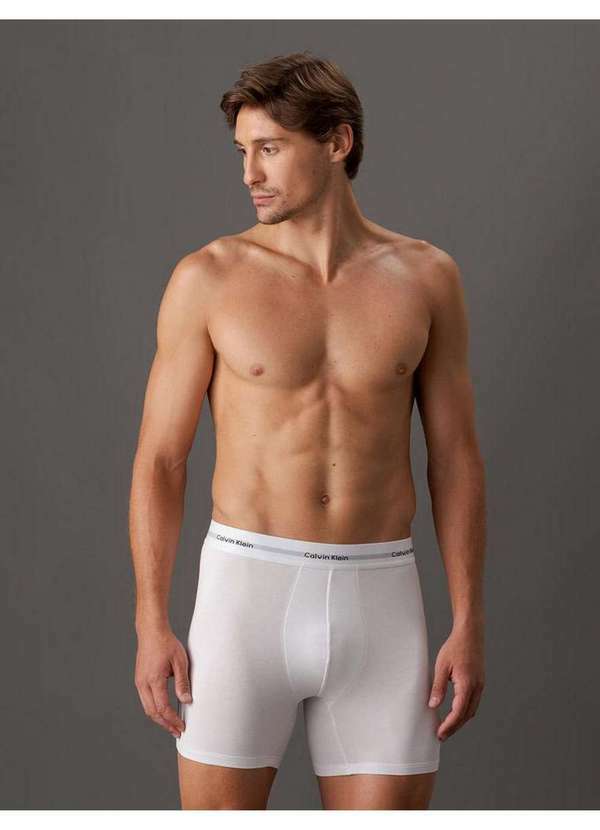 Calvin Klein Jeans - Cueca Boxer Modal Modern Calvin Klein Underwear - Branco Branco