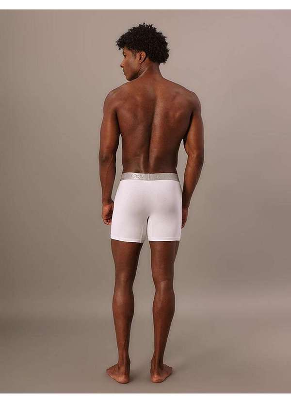 Calvin Klein Jeans - Cueca Boxer Pima Cotton Calvin Klein Underwear - Branco Branco