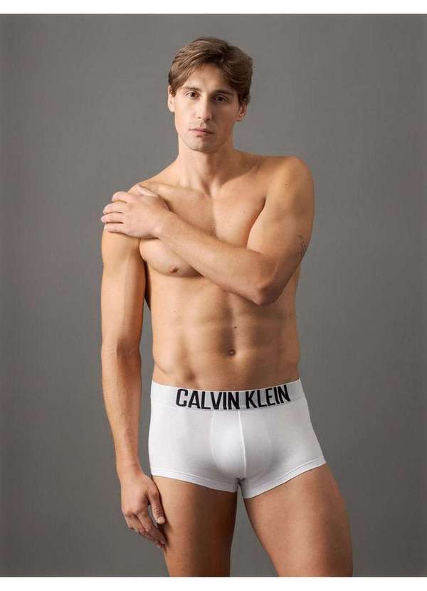 Calvin Klein Jeans - Cueca Low Rise Cotton Intense Power Calvin Klein Underwear - Bran Branco