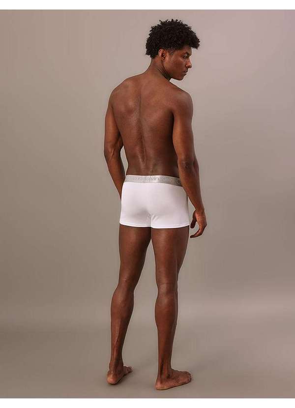 Calvin Klein Jeans - Cueca Low Rise Trunk Pima Cotton Calvin Klein Underwear - Branco Branco