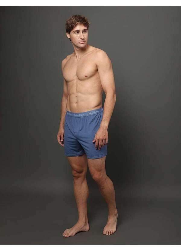 Calvin Klein Jeans - Cueca Samba Canção de Modal Calvin Klein Underwear - Azul Medio/A Azul 3