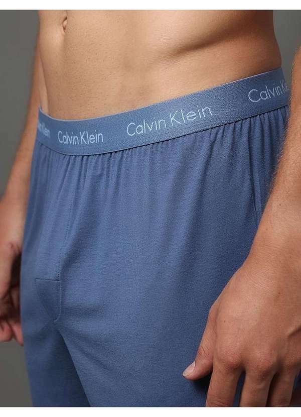 Calvin Klein Jeans - Cueca Samba Canção de Modal Calvin Klein Underwear - Azul Medio/A Azul 4