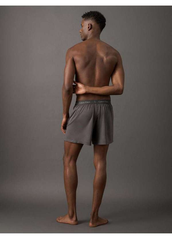 Calvin Klein Jeans - Cueca Samba Canção de Modal Calvin Klein Underwear - Grafite/Prat Cinza 4