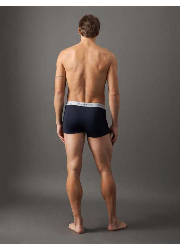 Calvin Klein Jeans - Cueca Trunk de Modal Calvin Klein Underwear - Azul Marinho / Mesc Azul 3