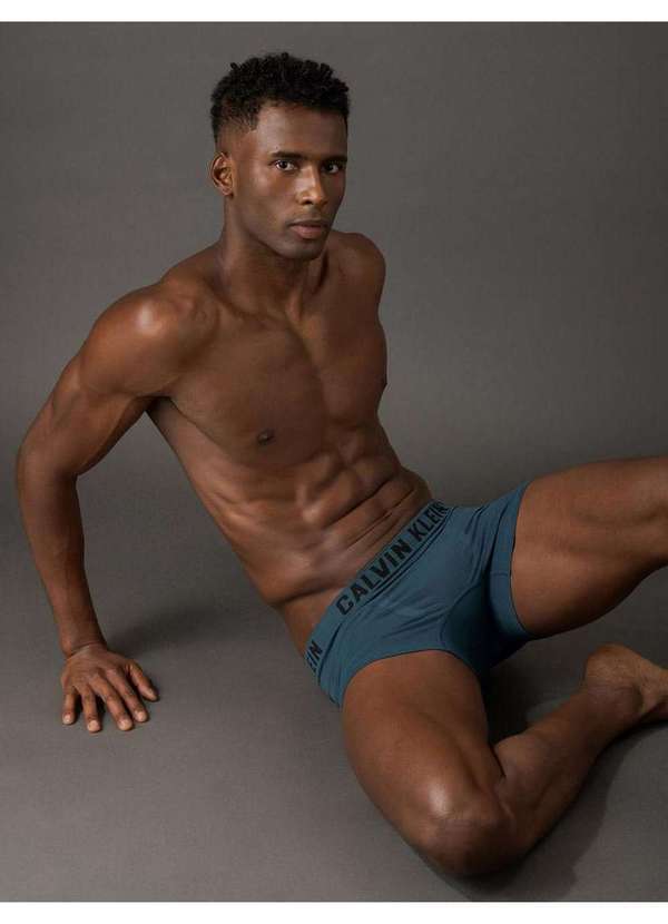 Calvin Klein Jeans - Kit 2 Cuecas Trunk sem Costura Calvin Klein Underwear - Petroleo/ Preto