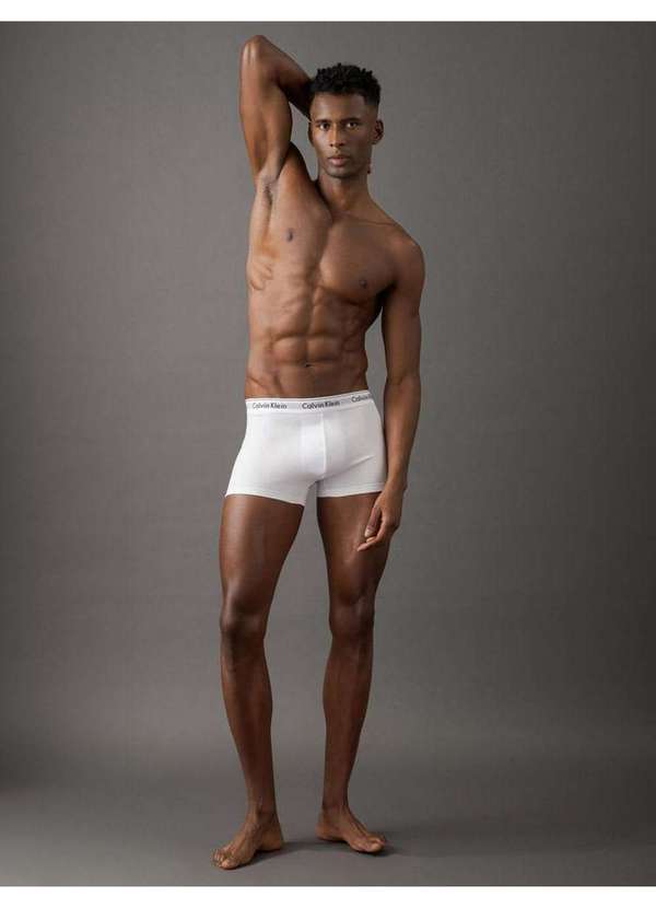 Calvin Klein Underwear - Kit 2 Underwear Trunk Modern Cotton Cuecas Calvin Klein - Branco Branco