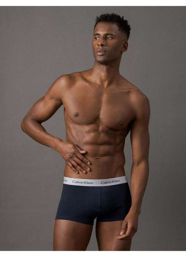 Calvin Klein Jeans - Kit 3 Cuecas Low Rise Trunk Classic Calvin Klein Underwear - Azul Azul 2