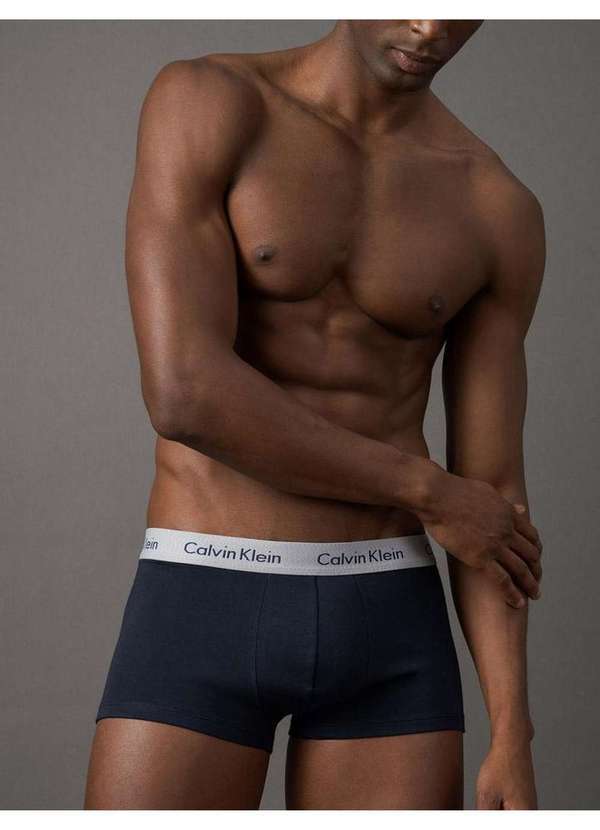 Calvin Klein Jeans - Kit 3 Cuecas Low Rise Trunk Classic Calvin Klein Underwear - Azul Azul 5