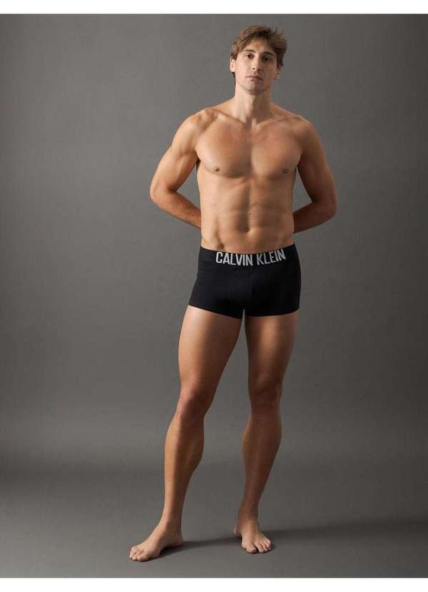 Calvin Klein Jeans - Kit 3 Cuecas Trunk Recycled Intense Power Calvin Klein Underwear Preto 3