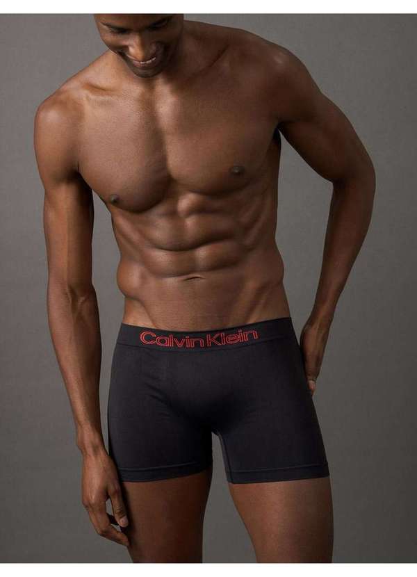 Calvin Klein Underwear - Kit 3 Underwear Trunk sem Costura Microfibra Cintura Baixa Cueca Preto 4