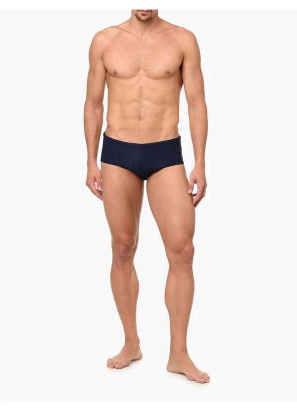 Calvin Klein Jeans - Sunga Brief Lisa Piquet Calvin Klein Swimwear - Marinho Azul