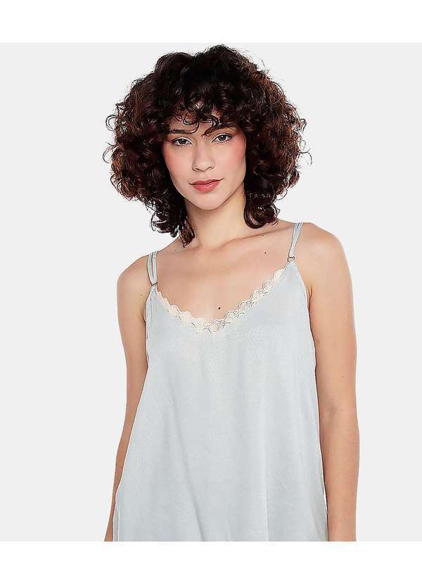 Sob - Regata de Viscose com Renda Boho Verde 2