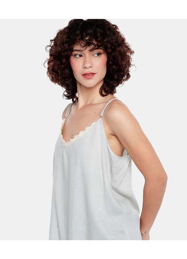Sob - Regata de Viscose com Renda Boho Verde 3