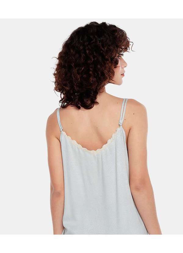Sob - Regata de Viscose com Renda Boho Verde 4