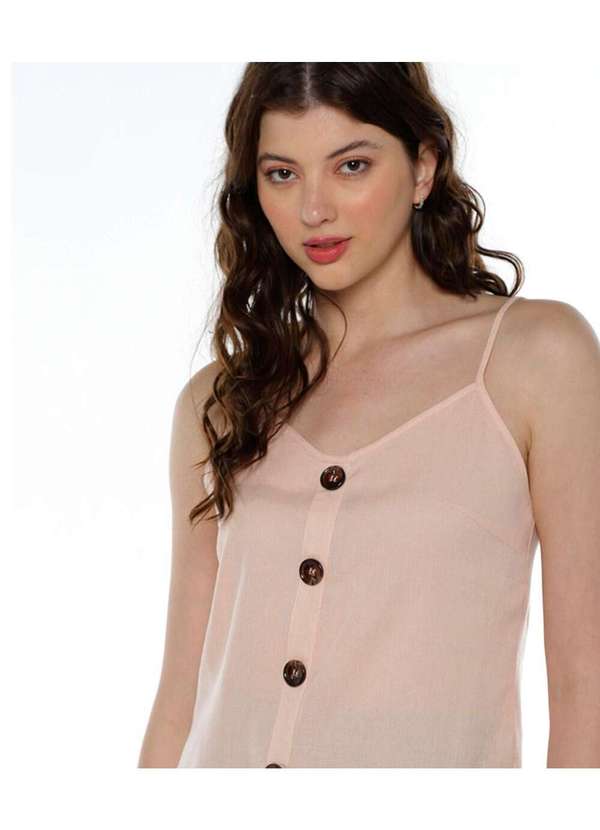 Sob - Regata  Feminina de Alça Viscose Rústica - Rosa