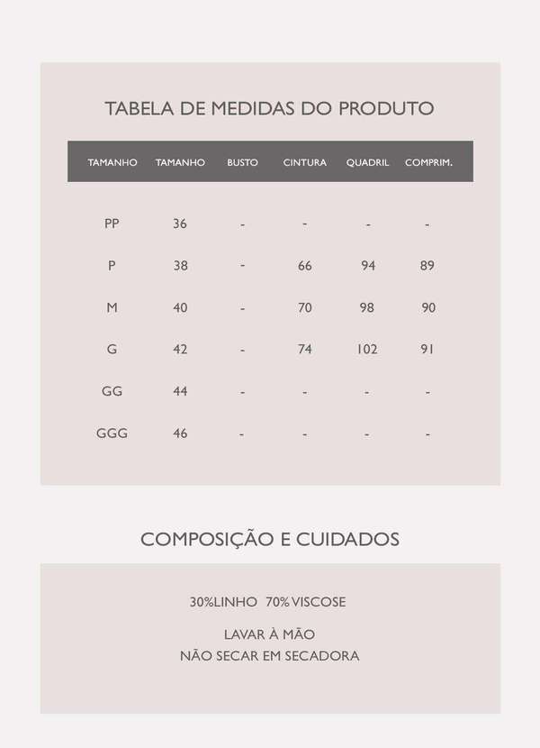 Sob - Calça Pantalona de Linho Branca Risca de Giz com Bolsos - Branco 7