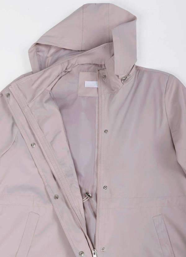 Sob - Casaco Parka Bege Social Forrada com Capuz Sob - Bege 5