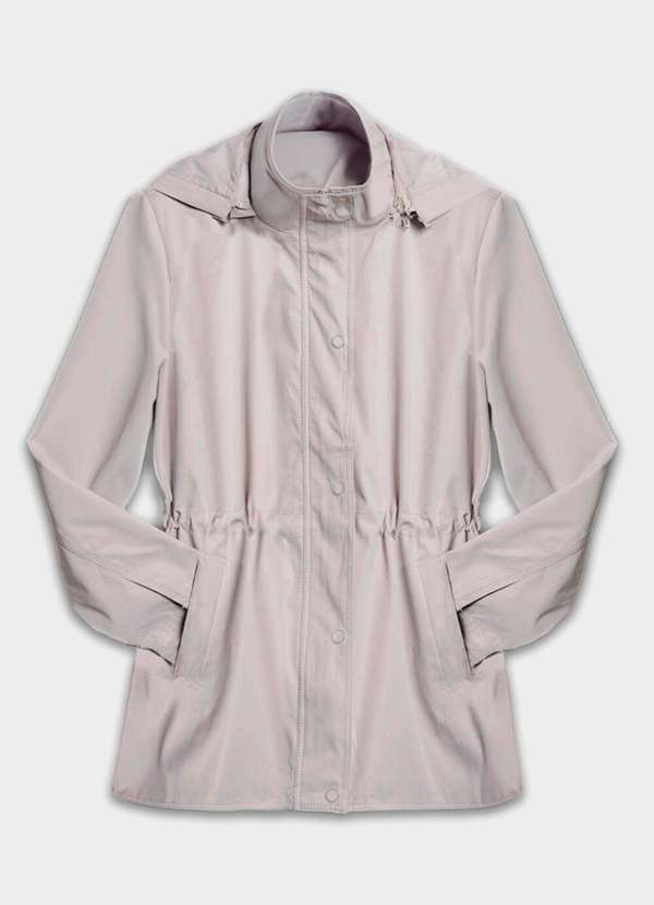 Sob - Casaco Parka Bege Social Forrada com Capuz Sob - Bege 6