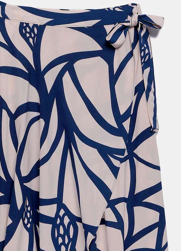 Sob - Conjunto Saia Longa e Blusa com Bojo Estampado - Bege 7