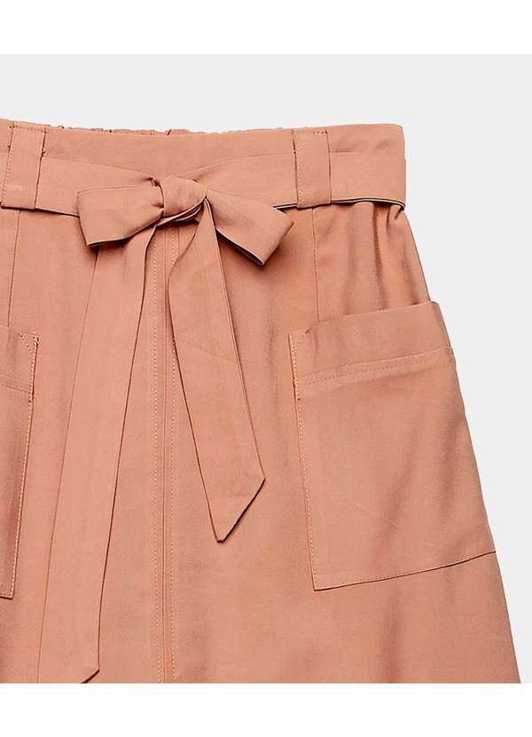 Sob - Conjunto Saia Midi e Blusa com Manga - Marrom 7