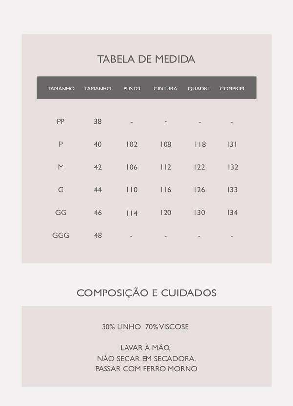 Sob - Vestido Longo de Linho Terracota Gola V com Bolsos Sob - Marrom 7