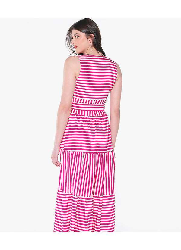 Sob - Vestido Longo Rodado Toque de Seda Vermelho 5