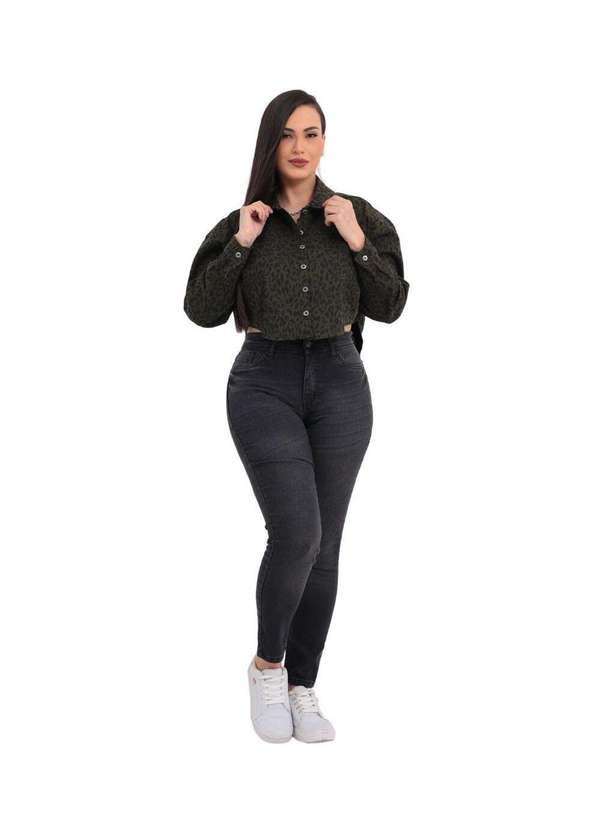 Razon Jeans - Calça Feminina Jeans Cigarrete Básica L3 Razon Jeans - Preto