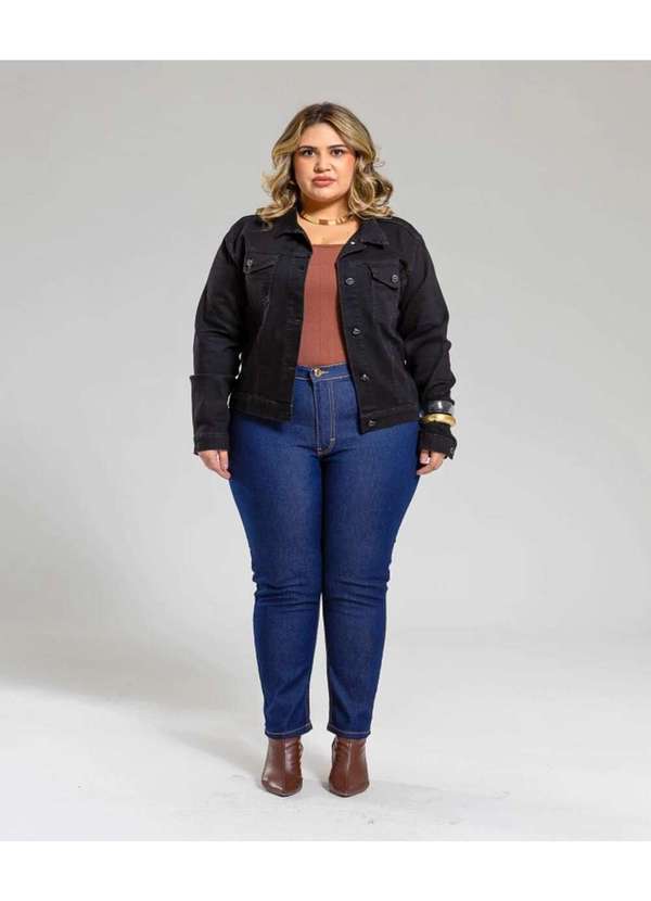 Razon Jeans - Jaqueta Feminina Jeans com Bolso L2/2 - Jeans 4