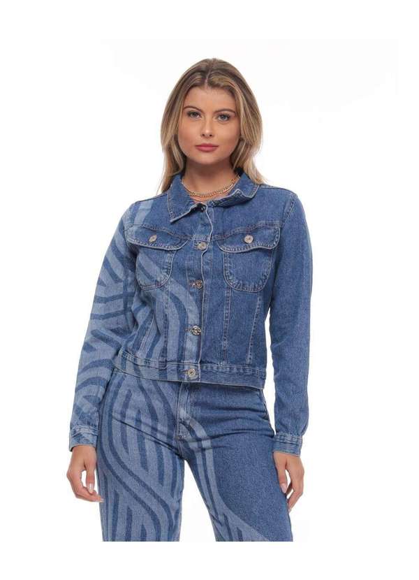 Razon Jeans - Jaqueta Feminina Jeans com Estampa Laser - Super Destroyed - Jeans 5