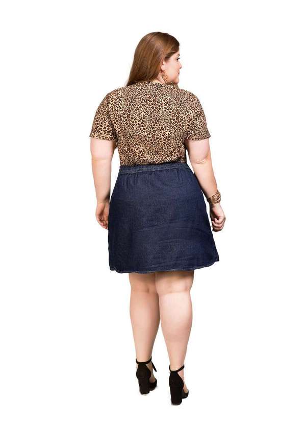 Razon Jeans - Saia Feminina Jeans Evase Plus - Jeans 2