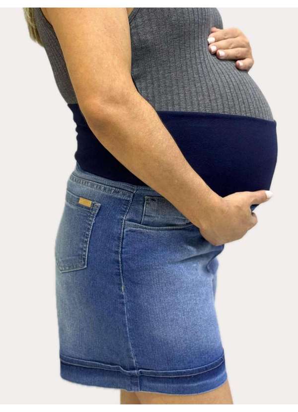 Razon Jeans - Bermuda Feminina Jeans Lycra Maternity - Jeans
