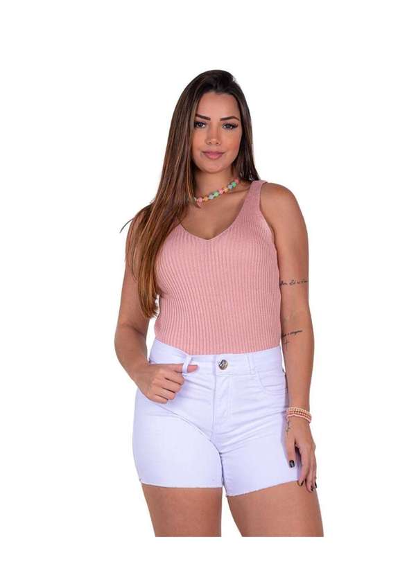 Razon Jeans - Shorts Feminino Sarja Lycra Woman Branco - Branco