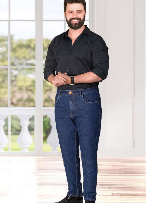 Calça Masculina Jeans Lycra Plus Skinny L1/2 Jeans Razon Jeans