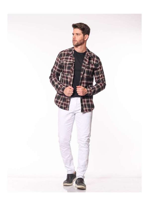 Razon Jeans - Camisa Masculina Manga Longa  Razon Jeans - Xadrez