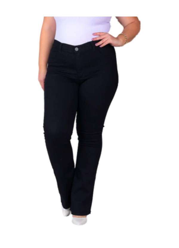 Razon Jeans - Calça Feminina Jeans Flare Plus com Bolso Falso - Jeans 4