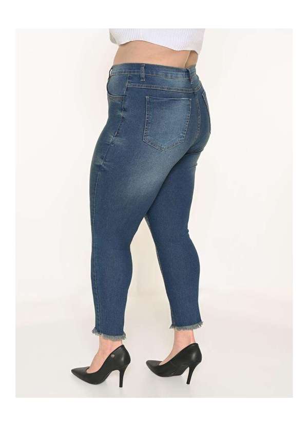 Razon Jeans - Calça Feminina Jeans Plus Cigarrete - Jeans 4