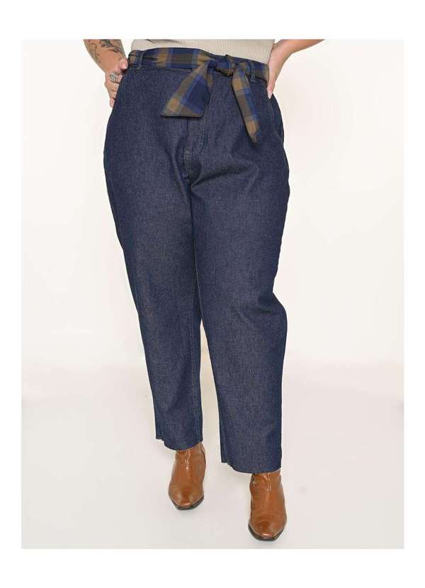 Razon Jeans - Calça Feminina Jeans Plus Mom com Passante Deslocado - Jeans 5