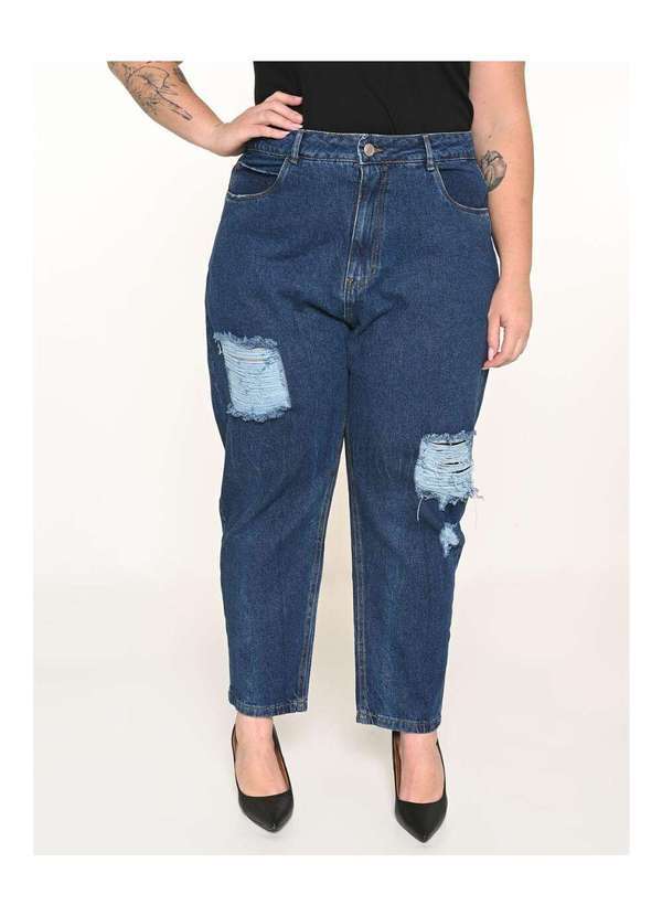 Razon Jeans - Calça Feminina Jeans Plus Mom Five Pockets - Jeans 2