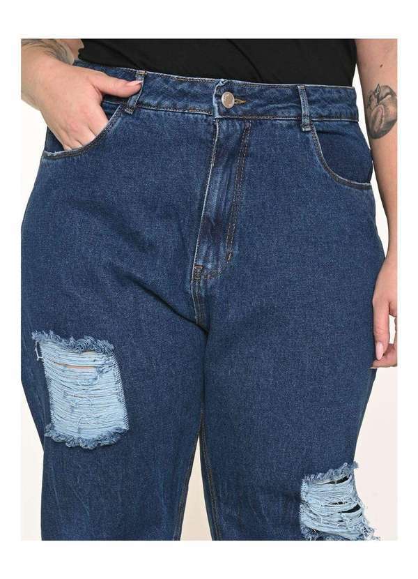 Razon Jeans - Calça Feminina Jeans Plus Mom Five Pockets - Jeans 5