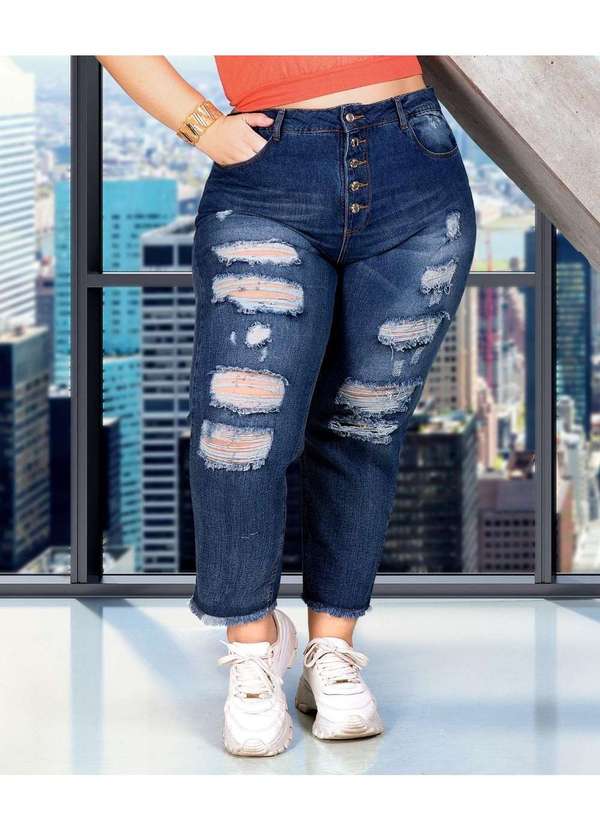 Razon Jeans - Calça Feminina Jeans Plus Mom Razon Jeans - Jeans 2