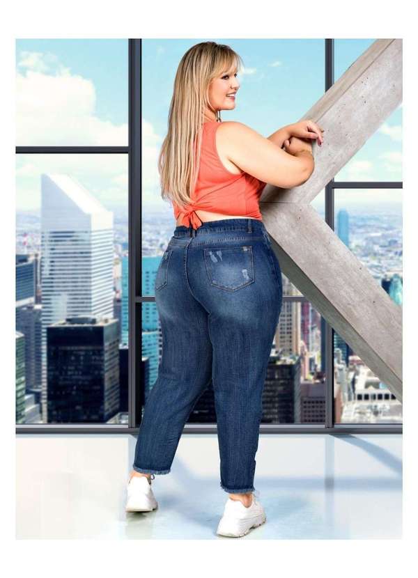 Razon Jeans - Calça Feminina Jeans Plus Mom Razon Jeans - Jeans 3