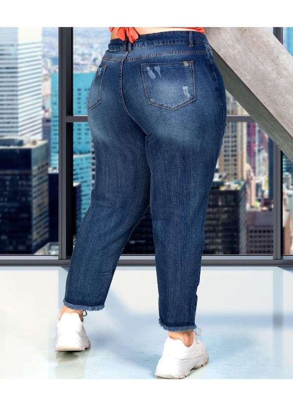 Razon Jeans - Calça Feminina Jeans Plus Mom Razon Jeans - Jeans 4